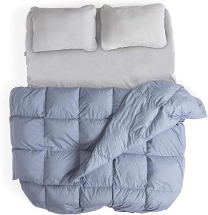 HEST Packable Down Comforter for Camping, Double Size - Warm Outdoor Puffy Blanket, Down Blanket with 50-L Tote, Hydrophobic Duck Down - Perfect for Hiking, Camping, Backpacking & Outdoor Adventures